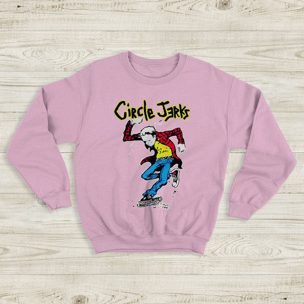 Circle Jerks Graphic Logo Sweatshirt Circle Jerks Shirt Music Shirt - WorldWideShirt