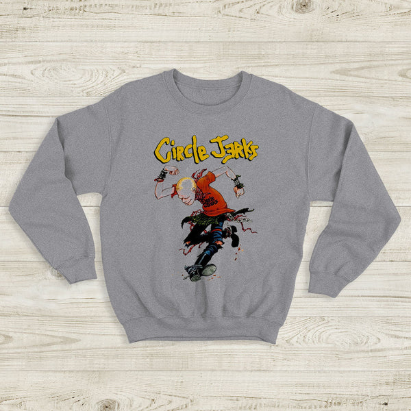 Circle Jerks Vintage Logo Sweatshirt Circle Jerks Shirt Music Shirt - WorldWideShirt