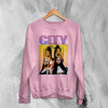 City Girls Bootleg Sweatshirt Hip Hop City Girls Shirt Female Rap Music Crewneck - Light Pink - WorldWideShirt