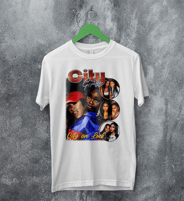 City Girls City On Lock T-Shirt Hip Hop City Girls Shirt Music Bootleg Tee - White - WorldWideShirt