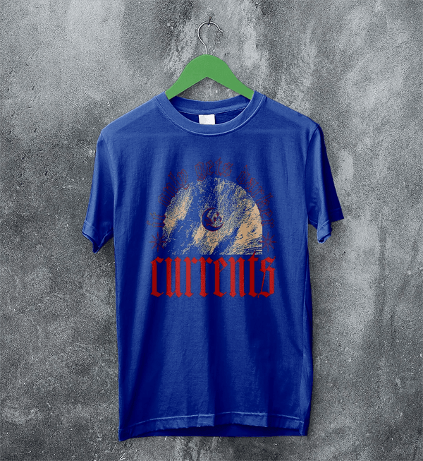 Currents Band T-Shirt It Only Gets Darker Shirt Currents Music Tee - Royal Blue - WorldWideShirt