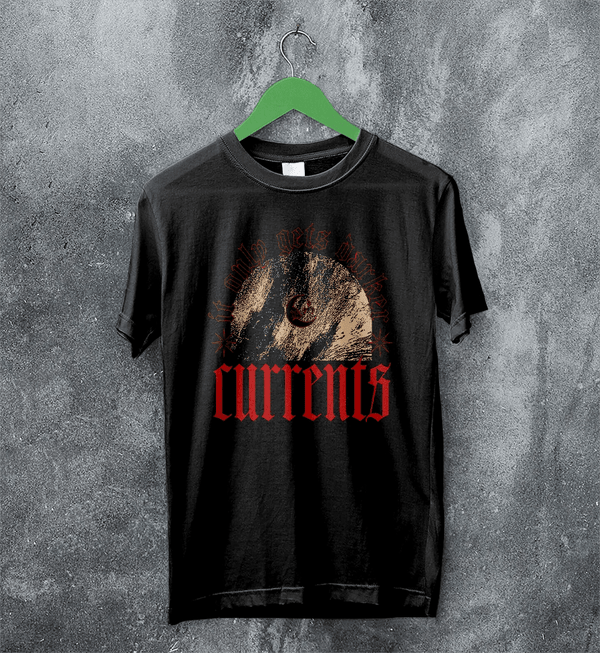 Currents Band T-Shirt It Only Gets Darker Shirt Currents Music Tee - Black - WorldWideShirt