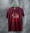 Currents Band T-Shirt It Only Gets Darker Shirt Currents Music Tee - Red Maroon - WorldWideShirt