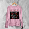 Currents Sweatshirt Metalcore Currents Band Shirt Punk Skull Rose Crewneck - Light Pink - WorldWideShirt