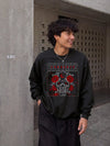 Currents Sweatshirt Metalcore Currents Band Shirt Punk Skull Rose Crewneck - Black - WorldWideShirt