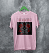 Currents T-Shirt Metalcore Currents Band Shirt Punk Skull Rose Tee - Light Pink - WorldWideShirt