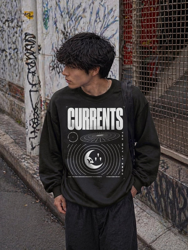 Currents The Way is Ends Sweatshirt Currents Shirt Metalcore Band Concert Crewneck - Black - WorldWideShirt