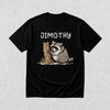 Cute Jimothy T-Shirt Raccoon Lover Shirt Wild Animals Tee - Black - WorldWideShirt
