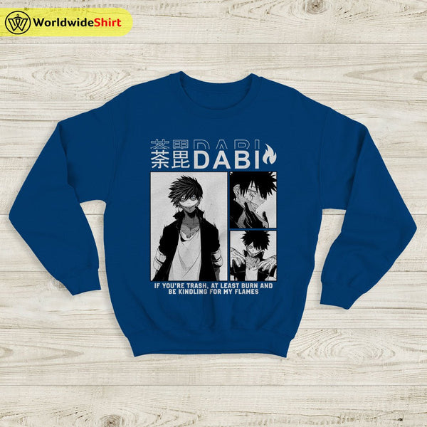 Dabi Aesthetic Sweatshirt Boku No Academia Shirt BNHA Merch - WorldWideShirt