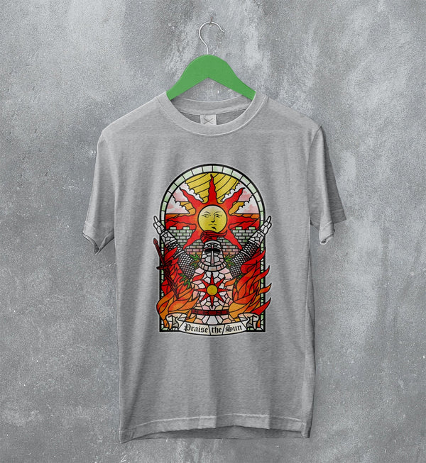 Dark Souls T-Shirt Praise The Sun Shirt Iconic Game Merchandise - WorldWideShirt