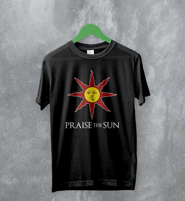 Dark Souls T-Shirt Praise The Sun Shirt Iconic Vintage Game Merch - WorldWideShirt