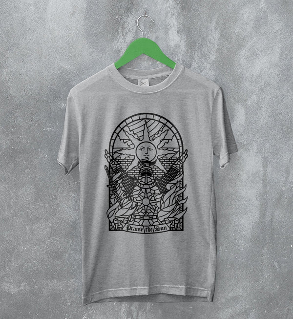 Dark Souls T-Shirt Praise The Sun Shirt Vintage Game Merchandise - WorldWideShirt
