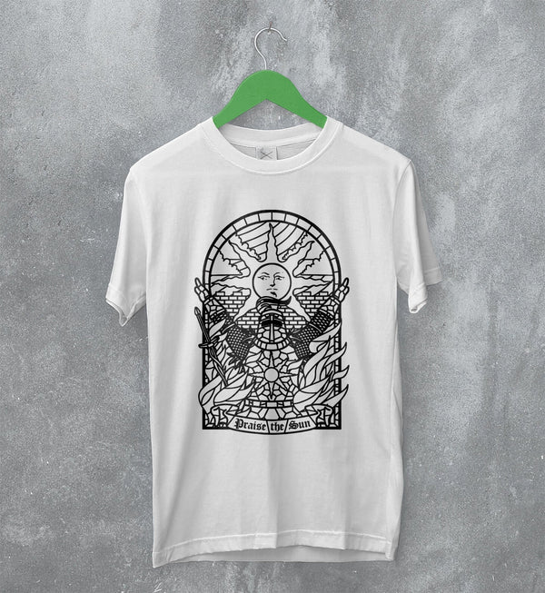 Dark Souls T-Shirt Praise The Sun Shirt Vintage Game Merchandise - WorldWideShirt