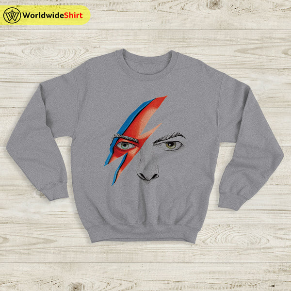 David Bowie Eyes and Tattoo Sweatshirt David Bowie Shirt Music Shirt - WorldWideShirt