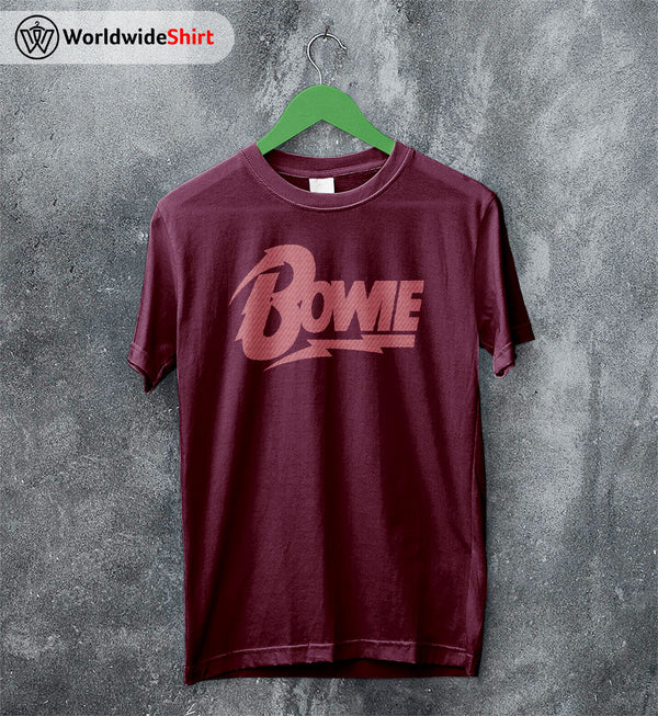 David Bowie Logo T Shirt David Bowie Shirt Music Shirt - WorldWideShirt
