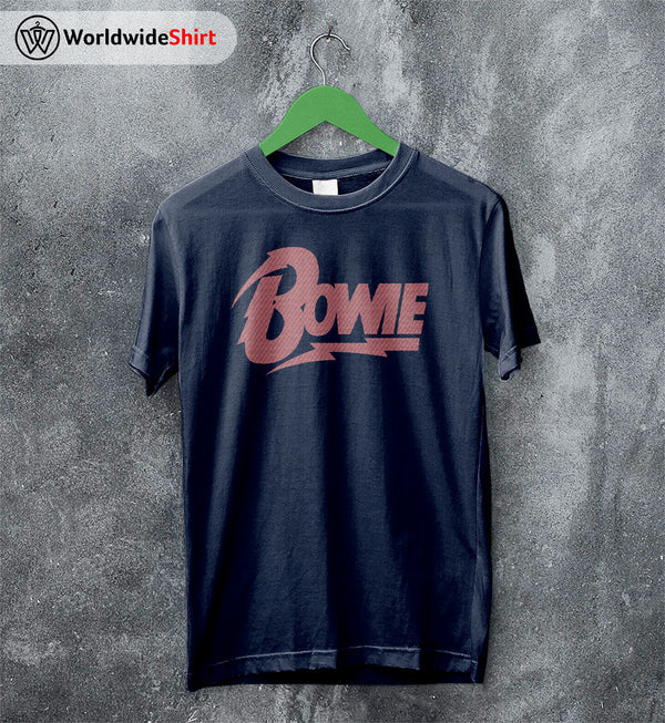 David Bowie Logo T Shirt David Bowie Shirt Music Shirt - WorldWideShirt