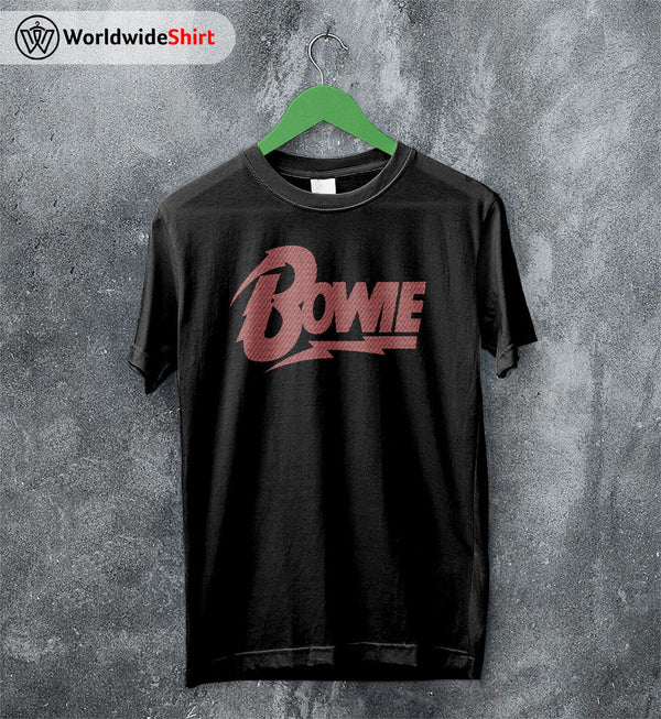 David Bowie Logo T Shirt David Bowie Shirt Music Shirt - WorldWideShirt