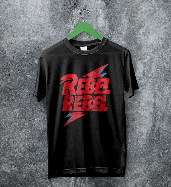 David Bowie Rebel Vintage T Shirt David Bowie Shirt Music Shirt - WorldWideShirt
