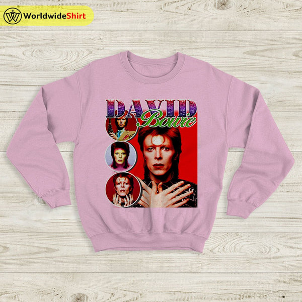David Bowie Vintage 90's Sweatshirt David Bowie Shirt Music Shirt - WorldWideShirt