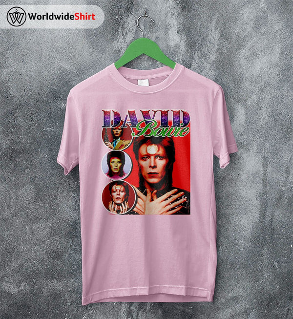 David Bowie Vintage 90's T Shirt David Bowie Shirt Music Shirt - WorldWideShirt