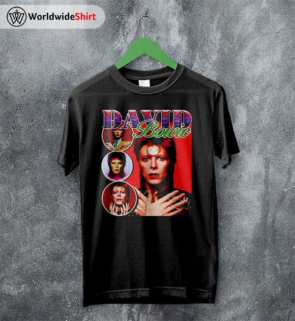 David Bowie Vintage 90's T Shirt David Bowie Shirt Music Shirt - WorldWideShirt