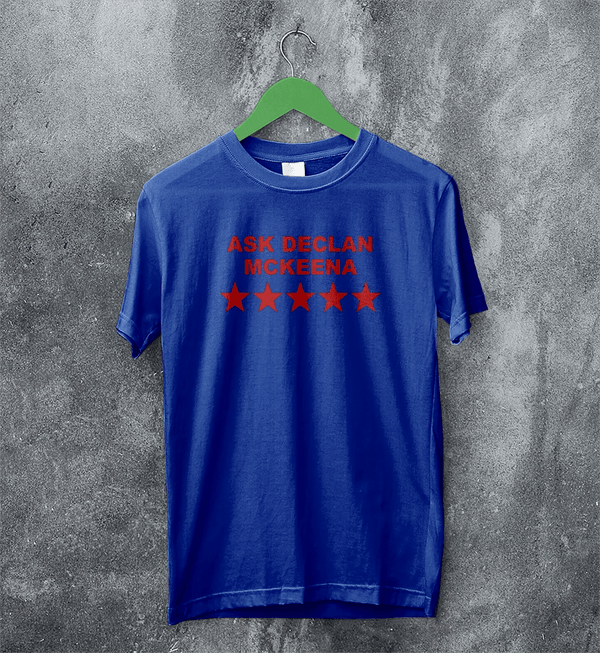 Declan McKenna T-Shirt Rock Ask Declan McKenna Shirt Pop Rock Music Tee - Royal Blue - WorldWideShirt
