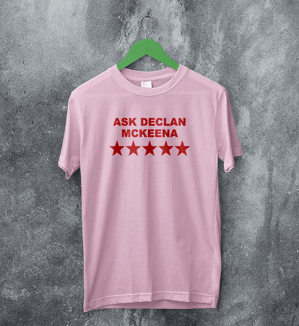 Declan McKenna T-Shirt Rock Ask Declan McKenna Shirt Pop Rock Music Tee - Light Pink - WorldWideShirt