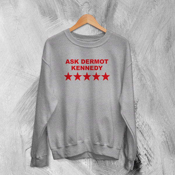 Dermot Kennedy Fans Sweatshirt Pop Ask Dermot Kennedy Shirt Irish Singer Crewneck - Sport Grey - WorldWideShirt