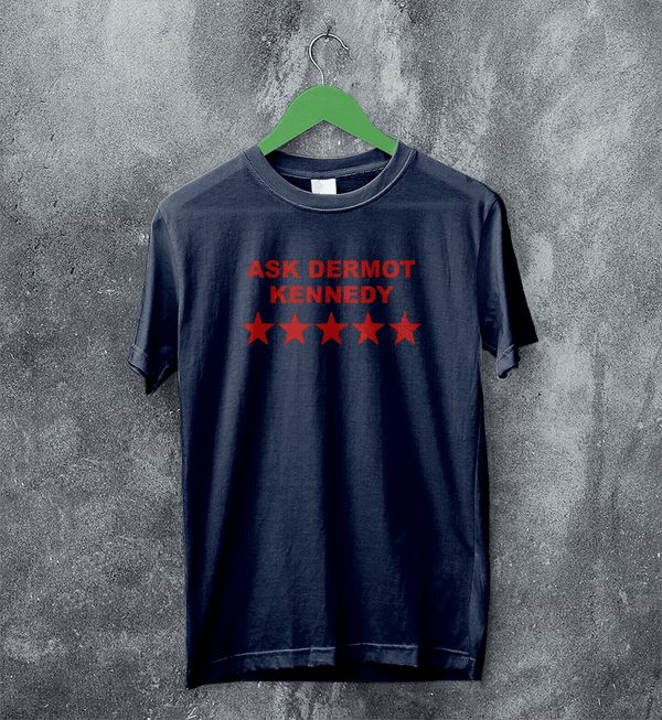 Dermot Kennedy Fans T-Shirt Pop Ask Dermot Kennedy Shirt Irish Singer Tee - Navy Blue - WorldWideShirt