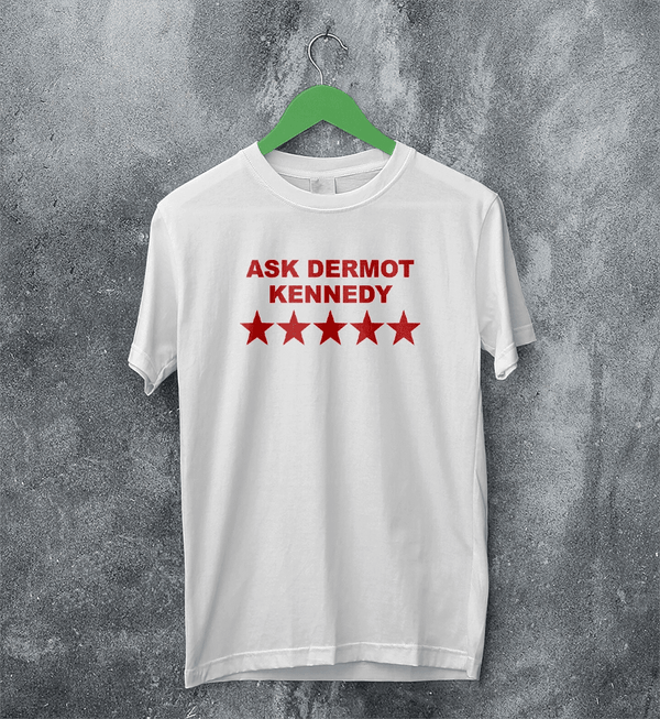 Dermot Kennedy Fans T-Shirt Pop Ask Dermot Kennedy Shirt Irish Singer Tee - White - WorldWideShirt