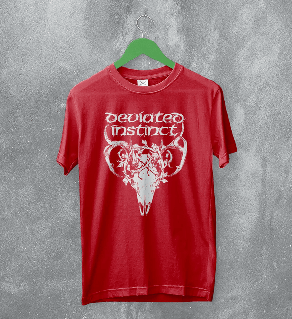 Deviated Instinct Sanctuary of Slaves T-Shirt Metal Music Deviated Instinct Shirt - Red - WorldWideShirt