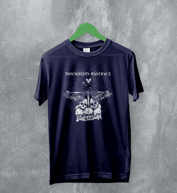 Deviated Instinct Scarecrow T-Shirt Extreme Metal Music Deviated Instinct Shirt - Navy Blue - WorldWideShirt