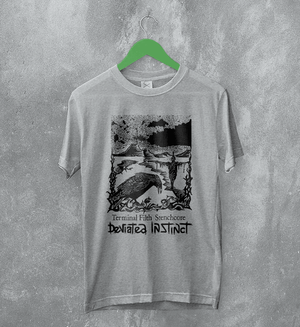 Deviated Instinct Terminal Filth Stenchcore T-Shirt Metal Music Deviated Instinct Shirt - Sport Grey - WorldWideShirt