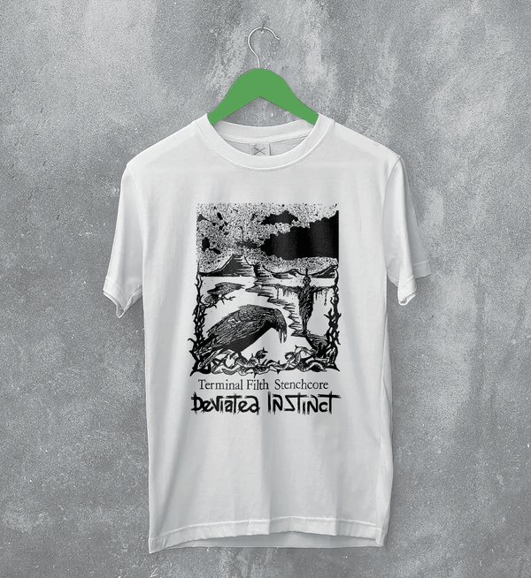 Deviated Instinct Terminal Filth Stenchcore T-Shirt Metal Music Deviated Instinct Shirt - White - WorldWideShirt
