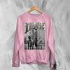 DMX Sweatshirt Rapper DMX Dog Shirt NYC Rap Legend Music Crewneck - Light Pink - WorldWideShirt
