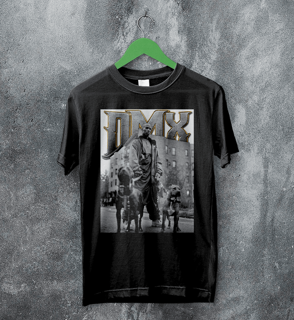 DMX T-Shirt Rapper DMX Dog Shirt NYC Rap Legend Music Tee - Black - WorldWideShirt