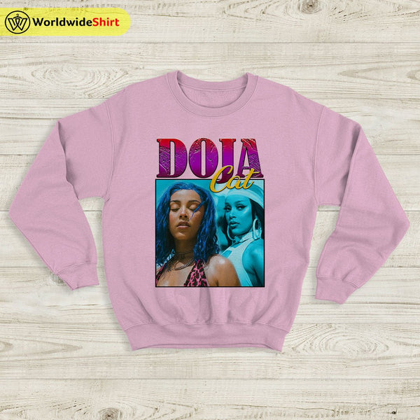 Doja Cat Raptee Vintage 90's Sweatshirt Doja Cat Shirt Rapper Shirt - WorldWideShirt