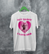 Doja Cat T-Shirt Rap Doja Cat Lover Shirt Doja Daddy I Love Her Rapper Tee - White - WorldWideShirt
