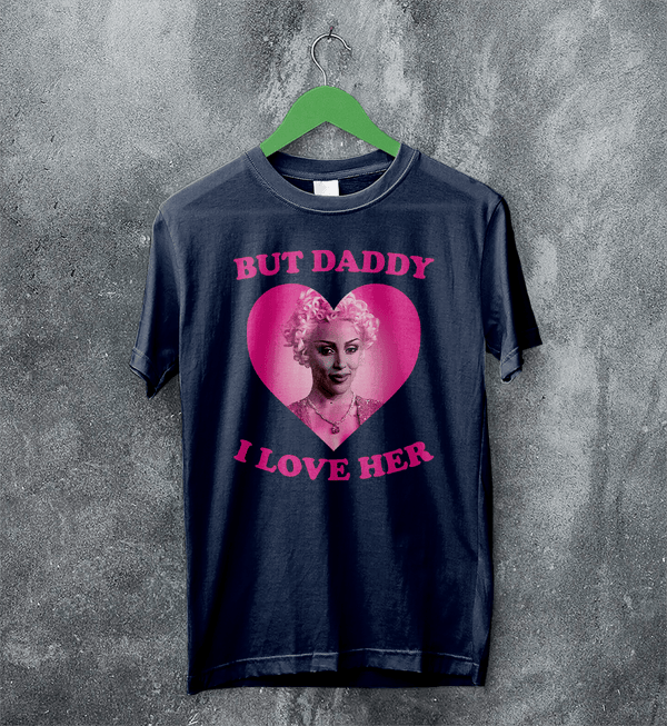 Doja Cat T-Shirt Rap Doja Cat Lover Shirt Doja Daddy I Love Her Rapper Tee - Navy Blue - WorldWideShirt