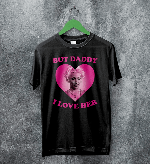 Doja Cat T-Shirt Rap Doja Cat Lover Shirt Doja Daddy I Love Her Rapper Tee - Black - WorldWideShirt