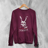 Donnie Darko Frank Rabbit Sweatshirt Donnie Darko Shirt They Do It Movie Crewneck - Red Maroon - WorldWideShirt
