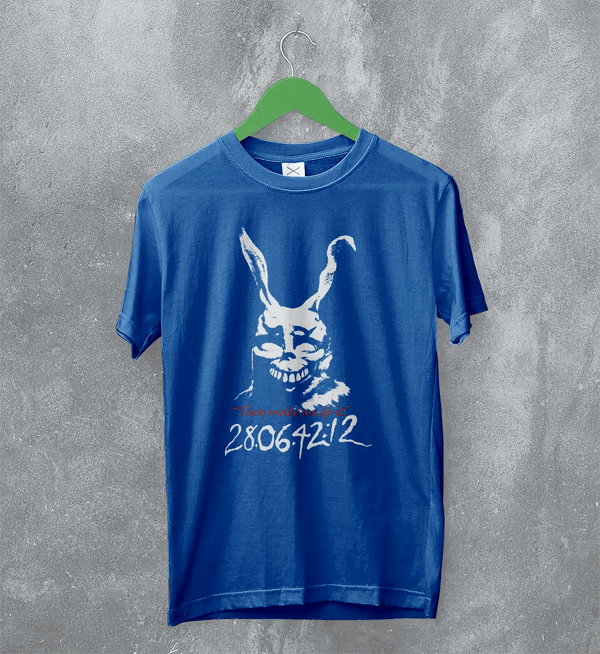 Donnie Darko Frank Rabbit T-Shirt Donnie Darko Shirt They Do It Movie Tee - Royal Blue - WorldWideShirt