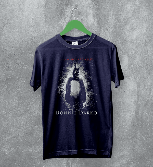 Donnie Darko Frank Rabbit T-Shirt Film Donnie Darko Shirt Thriller Bunny Costume Tee - Navy Blue - WorldWideShirt