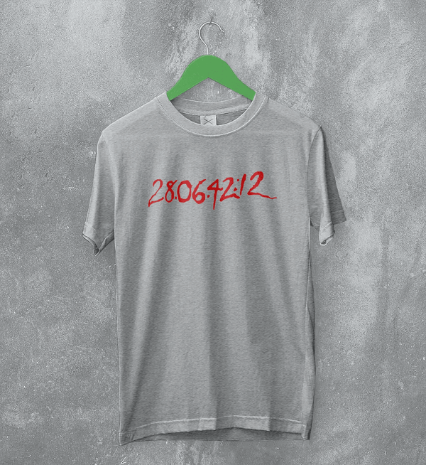 Donnie Darko T-Shirt Countdown Time Shirt 28:06:42:12 Donnie Movie Tee - Sport Grey - WorldWideShirt