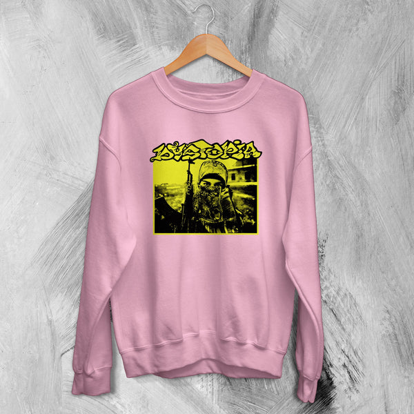 Dystopia Sweatshirt Self Titled Sweater Crust Punk Metal Graphic Shirt - WorldWideShirt