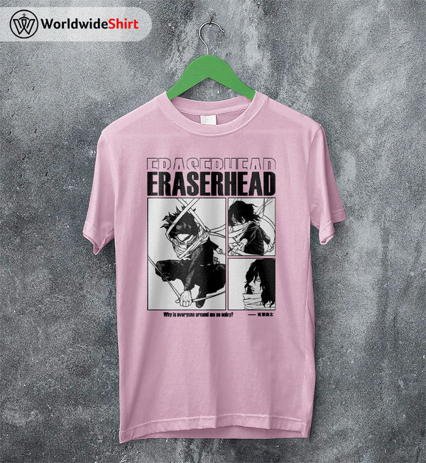 Eraserhead Aesthetic T-shirt Boku No Hero Academia Shirt BNHA Merch - WorldWideShirt