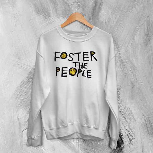 Foster The People Logo Sweatshirt Vintage Alternative Rock Band Sweater - WorldWideShirt