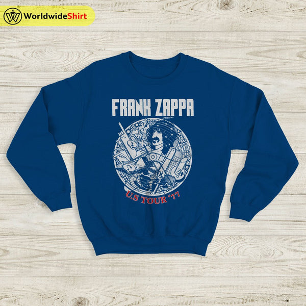 Frank Zappa US Tour 77' Sweatshirt Frank Zappa Shirt Music Shirt - WorldWideShirt