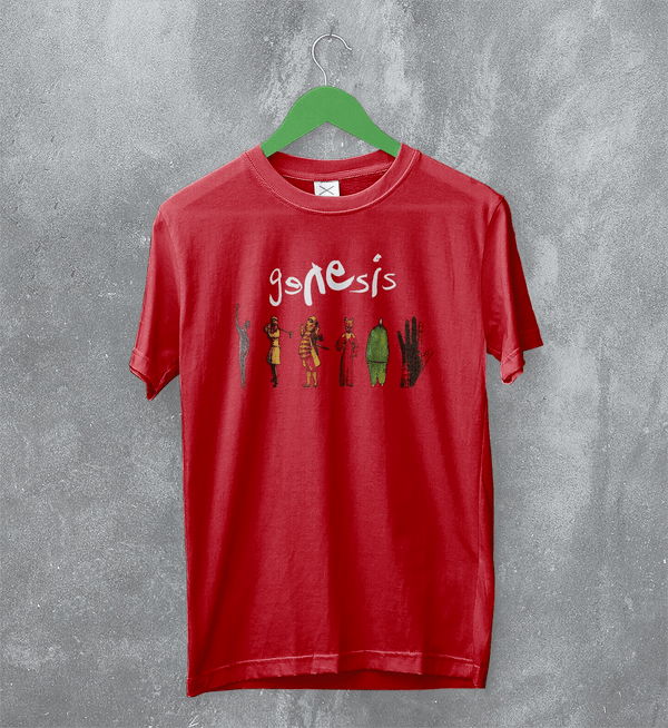 Genesis Album T-Shirt The Way We Walk Shirt Volume One: The Shorts Tee - Red - WorldWideShirt
