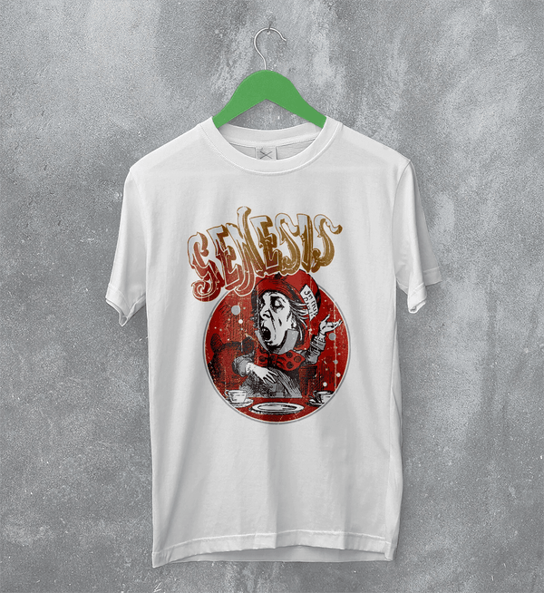 Genesis Band T-Shirt Tour Concert Genesis Shirt Scremo Dinner Tee - White - WorldWideShirt